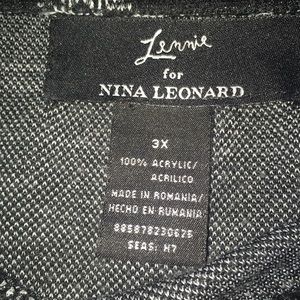 Nina Leonard Skirts - Plus Size Black White Plaid Skirt Nina Leonard Skirts - Plus Size Black White Plaid Skirt